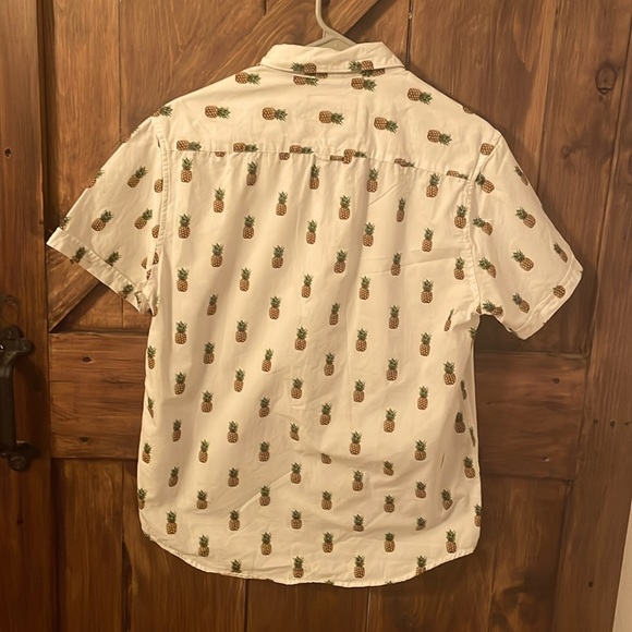 Denim and Flower Mens Medium Button Down Pineapple - Picture 2 of 4